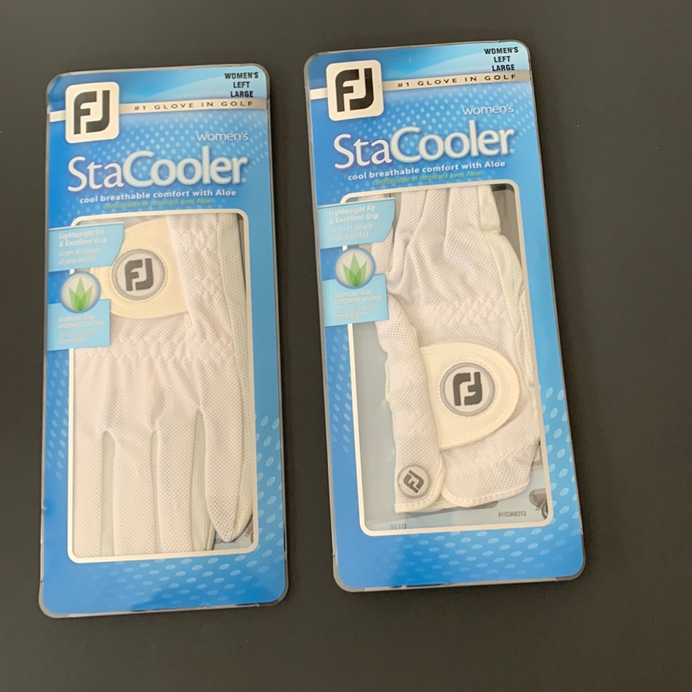 Woman’s golf glove. 2-NEW Foot joy stay cooler women’s left large golf glove